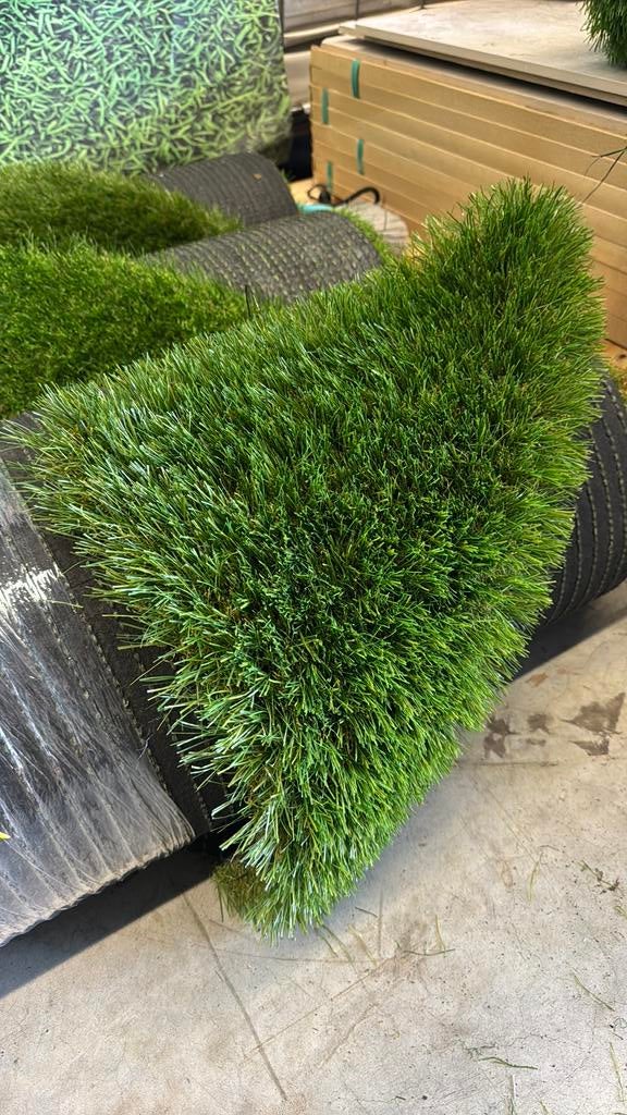 5.95x4.00 restant kunstgras 50mm, Tuin en Terras, Gras en Kunstgras, Ophalen, Nieuw, 20 m² of meer, Kunstgras