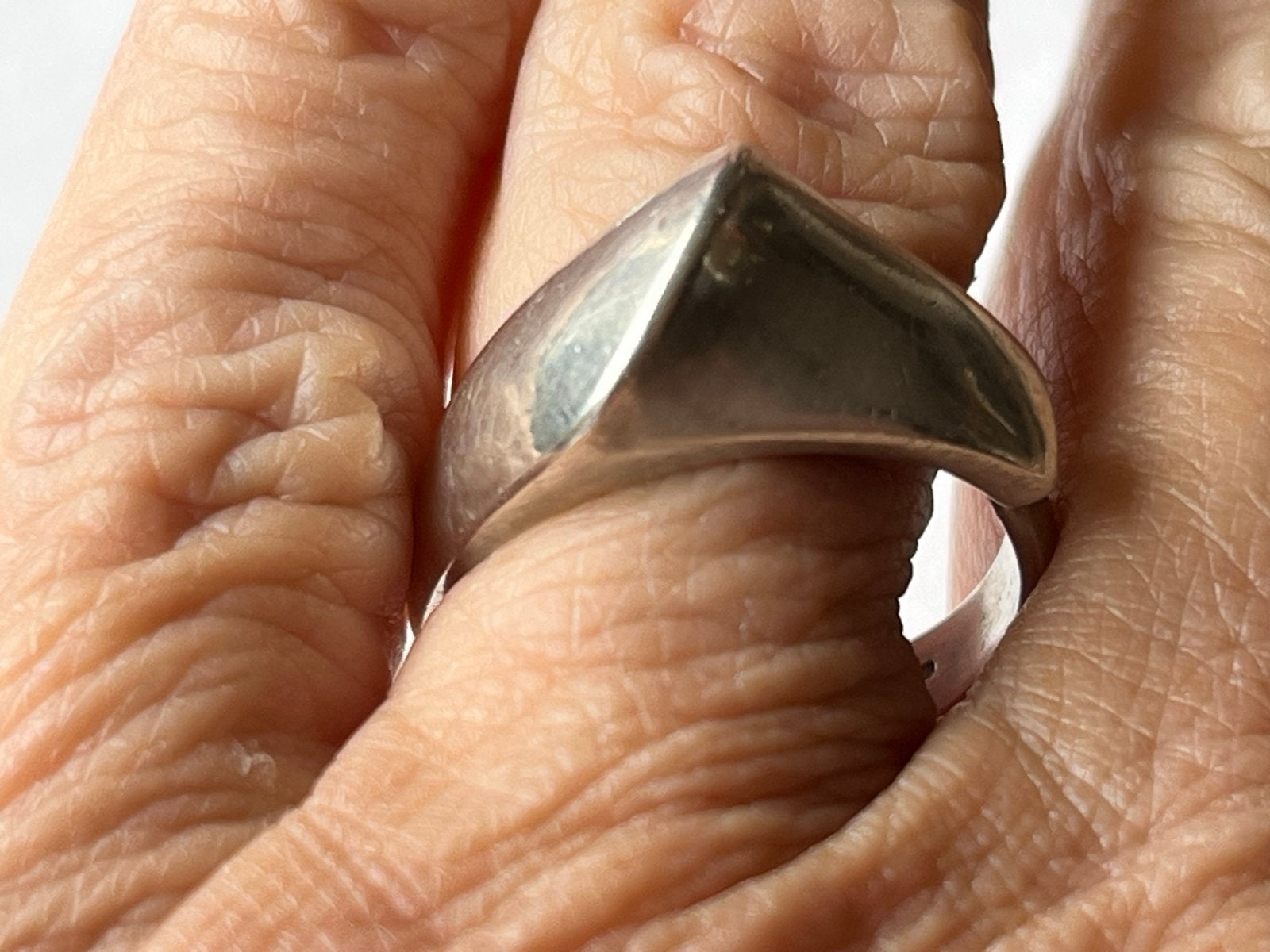 Zilveren Scandinavische ring Matti J Hyvarinen MJH, 18 tot 19, Verzenden, Zo goed als nieuw, Dame of Heer