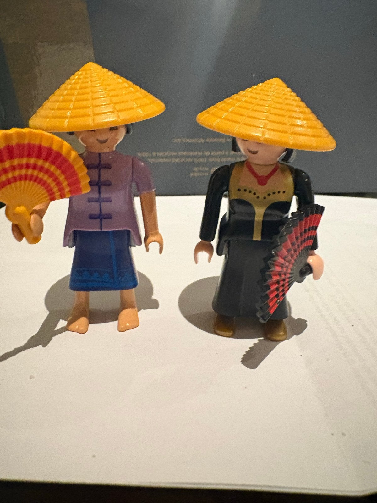 Playmobil Aziatische Figuren met Hoeden en Waaiers, Complete set, Ophalen of Verzenden, Zo goed als nieuw, Figuren