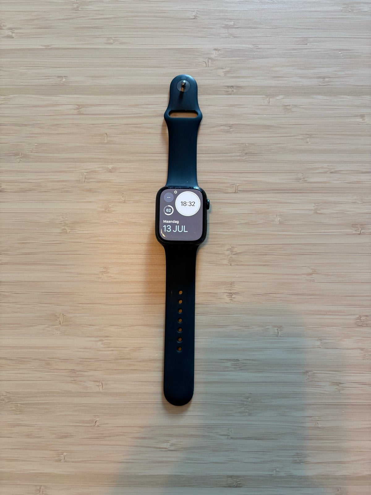 Apple Watch Series 7 45mm, Sieraden, Tassen en Uiterlijk, Smartwatches, Gebruikt, Hartslag, Zwart, IOS