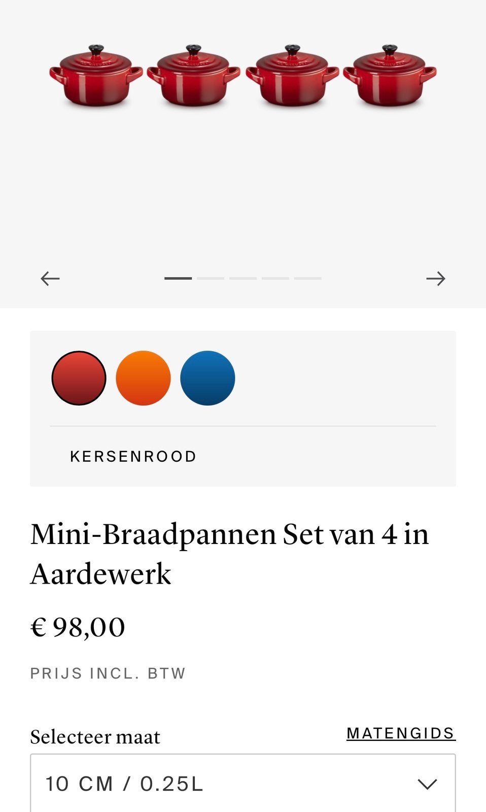 Le creuset mini pannetjes. Nieuw, Ophalen, Overige typen, Nieuw, Met deksel