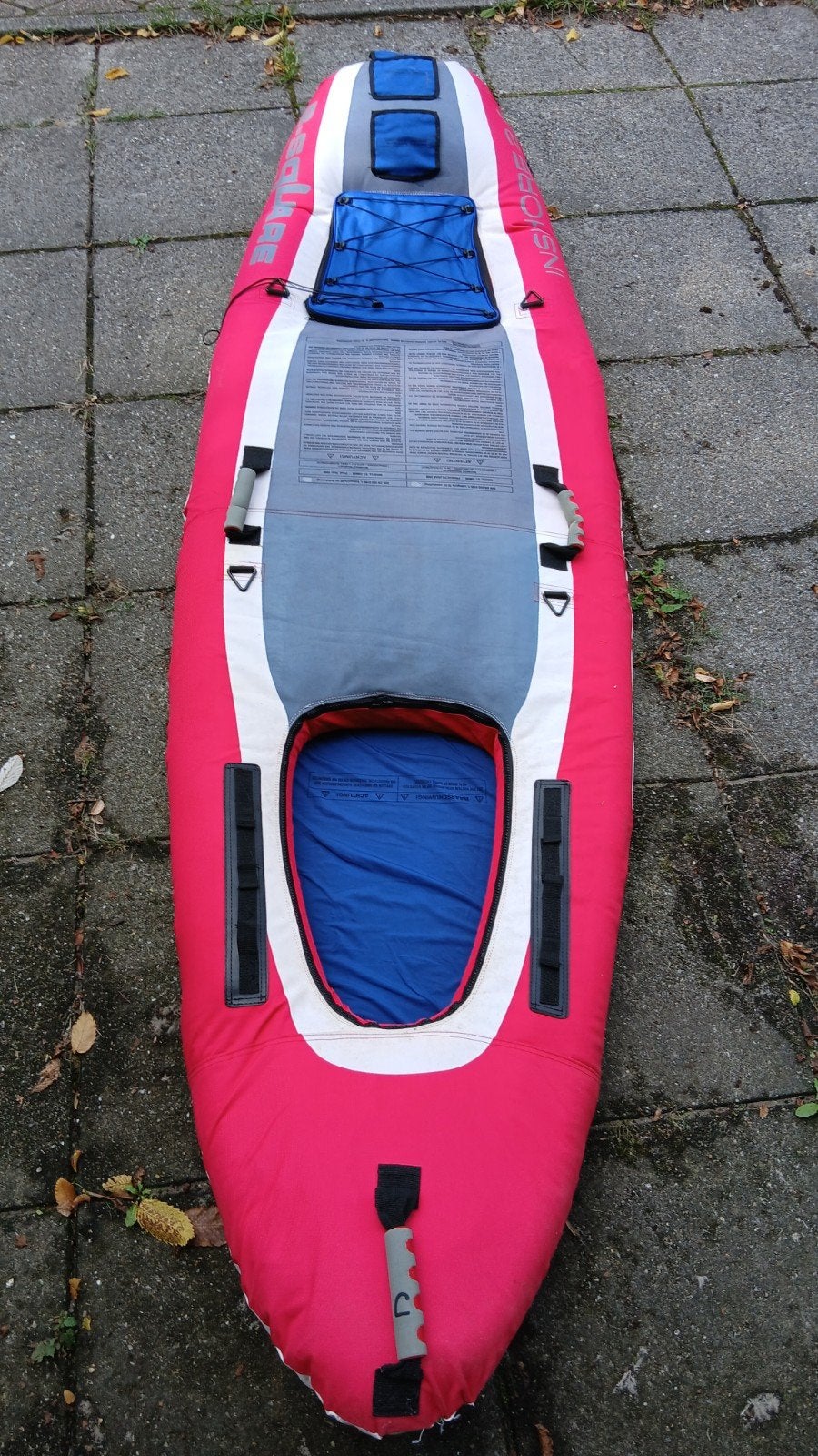 Inshore 2.6 Opblaasbare Kayak compleet met Peddels en Vinne, Ophalen, Opblaasbaar, Gebruikt, 1-persoons