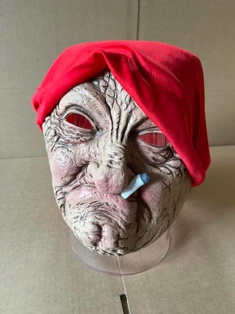 Rokende oma masker, Verzenden, Nieuw, Feestartikel, Halloween of Griezel