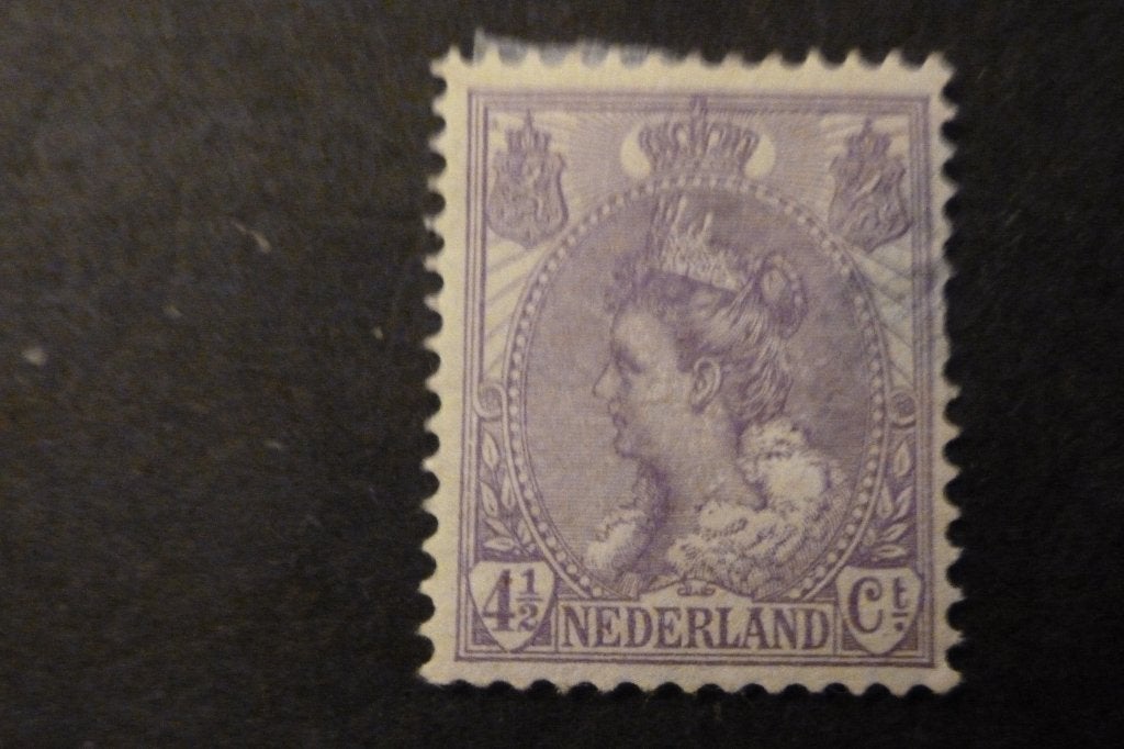 Postzegels - NL 4 1/2 cent 1919 NVPH 59 D ongestempeld, Ophalen of Verzenden, T/m 1940, Postfris