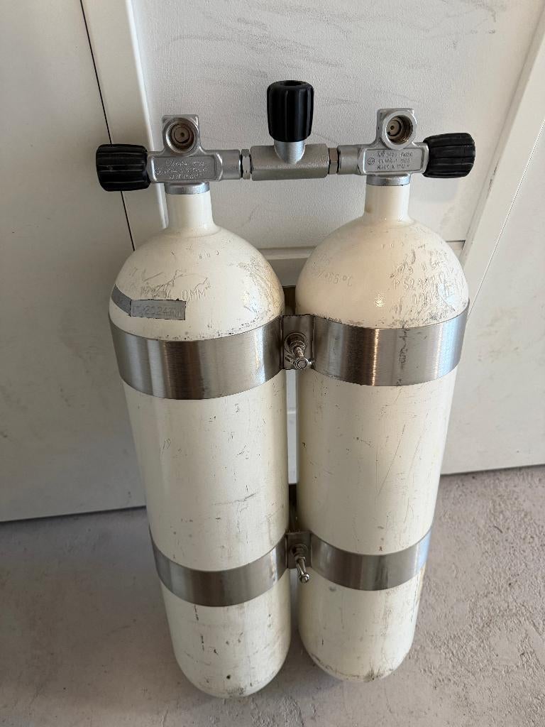 Duikfles dubbel 12, Watersport en Boten, Duiken, Ophalen, Duikfles