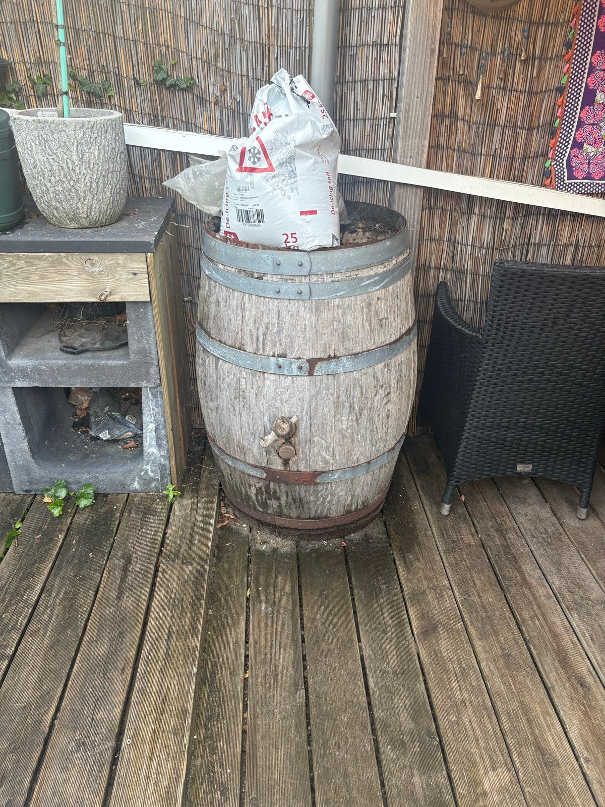 Authentiek Wijnvat - Decoratief en Functioneel, Ophalen, Gebruikt