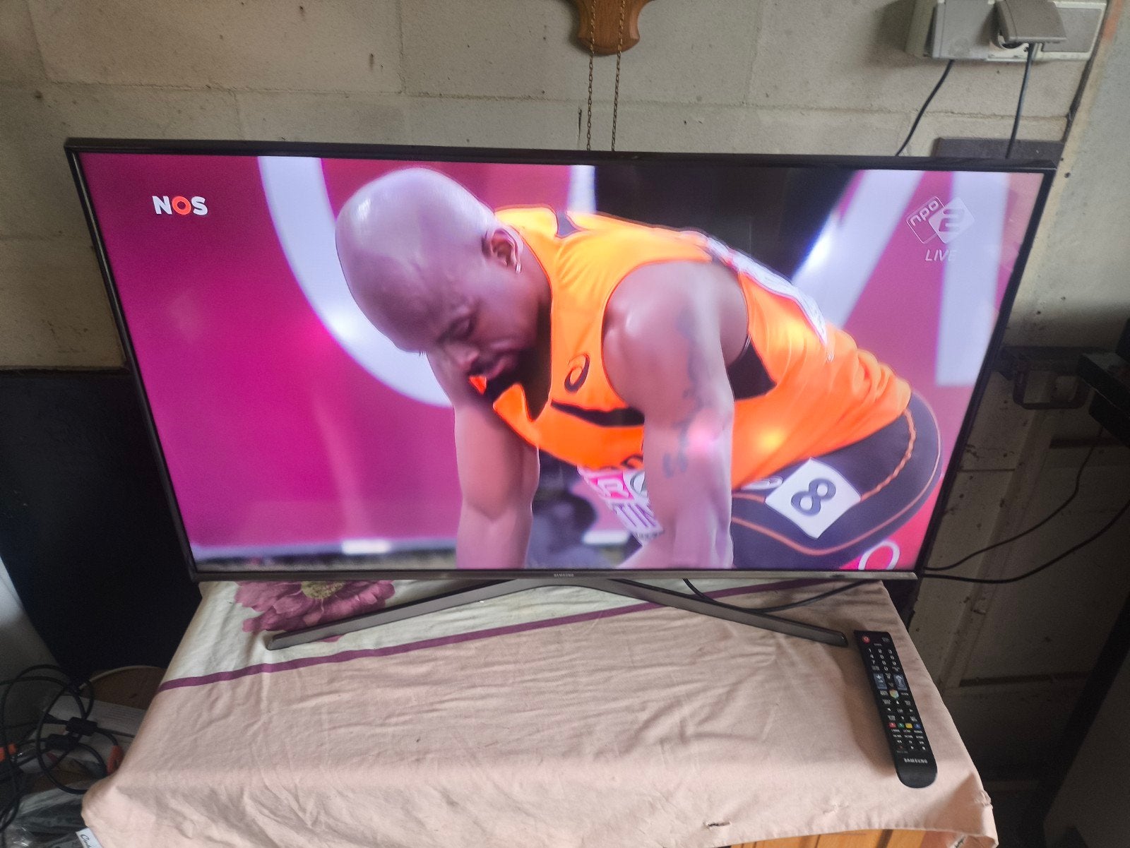 43 inch Samsung Smart LED tv met defect backlight, Ophalen, Gebruikt, 100 cm of meer, Samsung