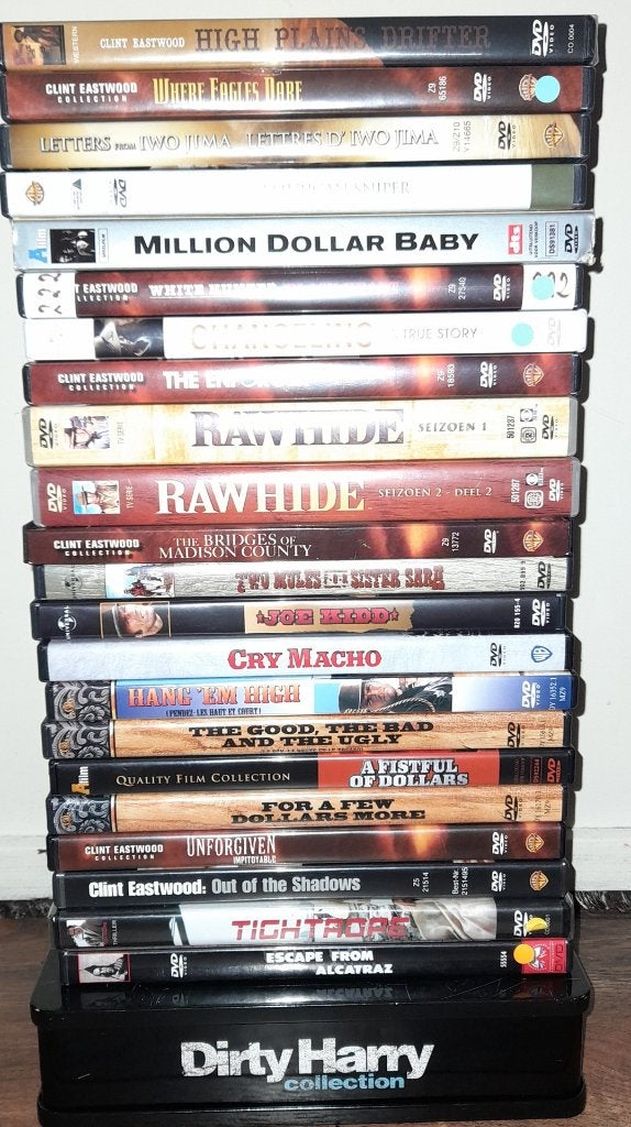 Clint Eastwood collectie - Westerns - Dirty Harry etc, 1960 tot 1980, Engels, Verzenden, Nederlands