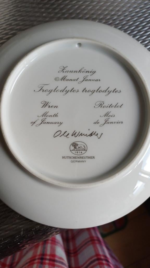 Hutschenreuther Wandborden 'Vogels van het Jaar' - Set van 5, Antiek en Kunst, Ophalen of Verzenden