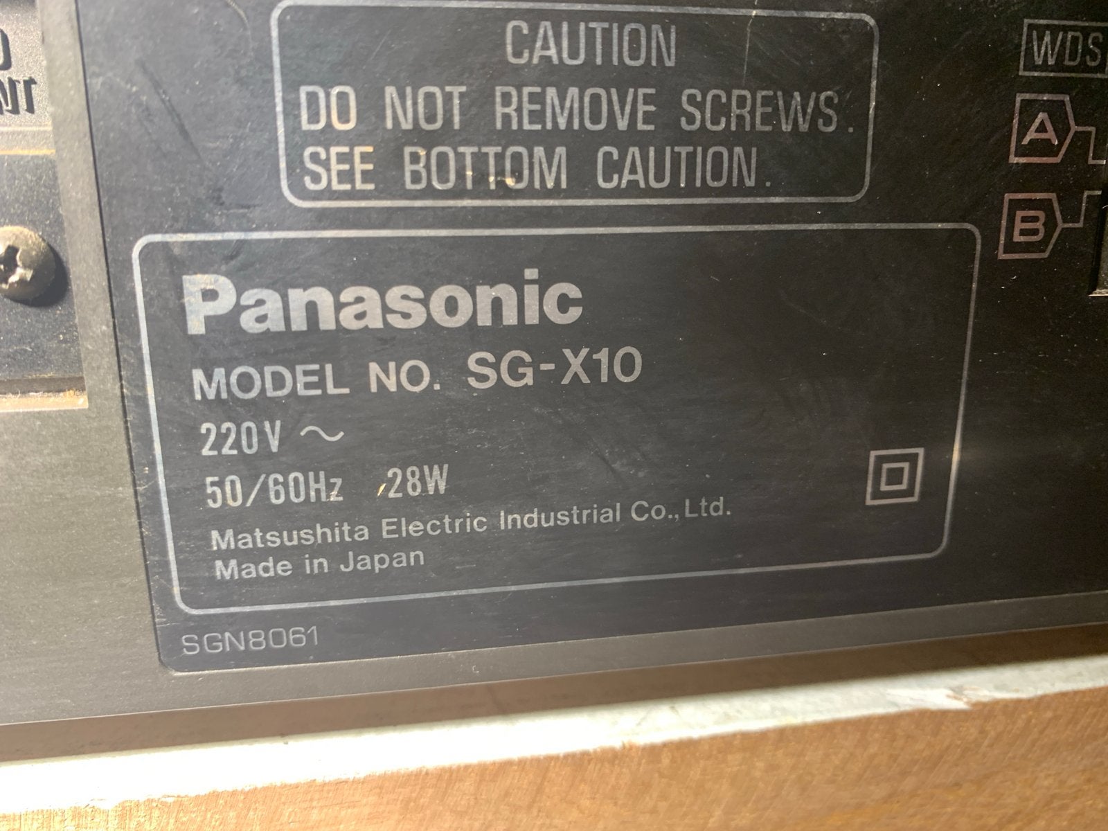 Foto 12 van Panasonic SG-X10 - Cassette - Platenspeler - Radio ‘80