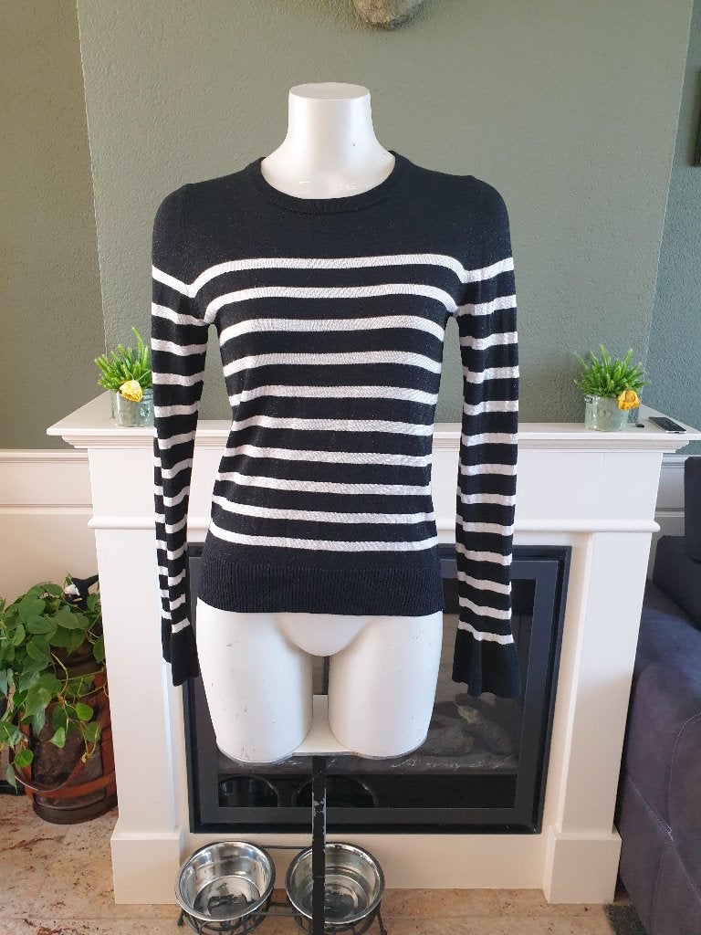 Inwear mooie zwart grijs gestreepte trui S 36, Kleding | Dames, Truien en Vesten, Verzenden, Zwart, Zo goed als nieuw, Maat 36 (S)