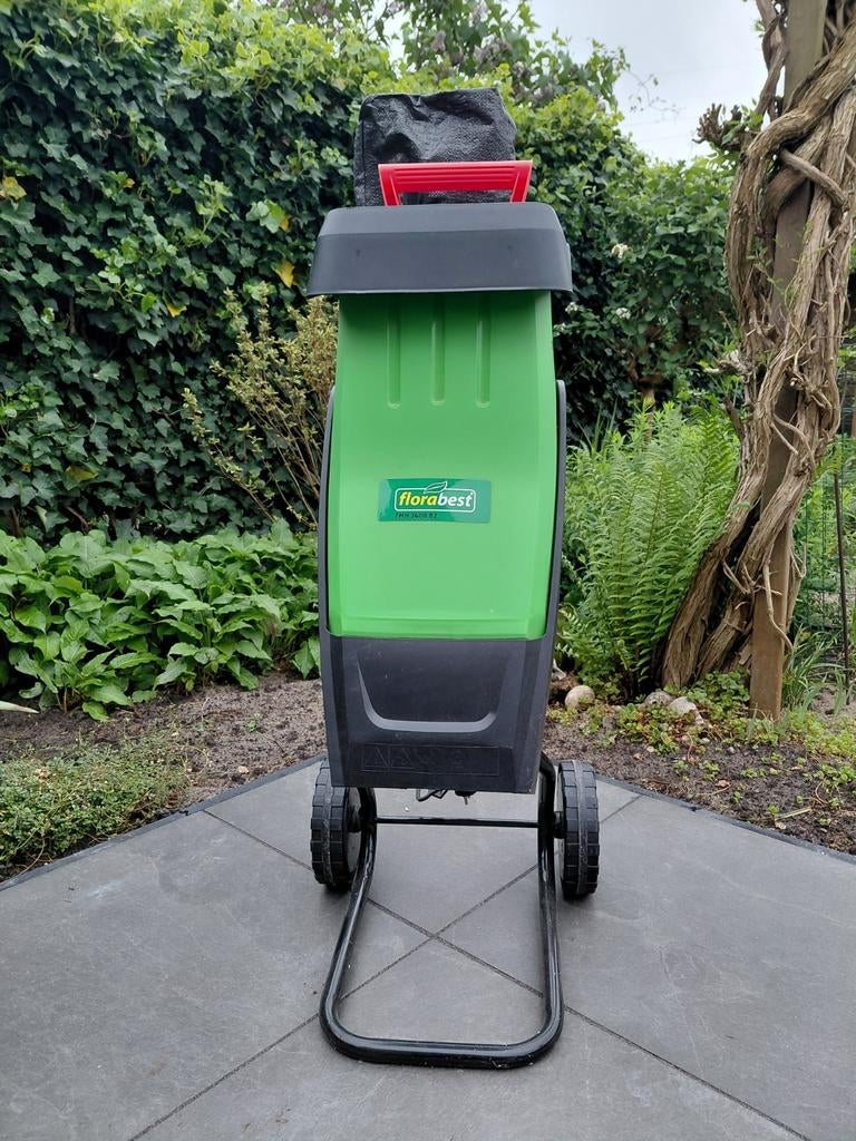 Florabest Turbo Power hakselaar - Elektrisch, Ophalen, Gebruikt, Florabest, Met opvangzak