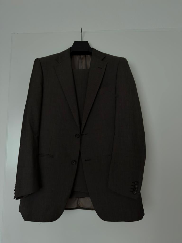 Corneliani pak maat 48 - super 150, Kleding | Heren, Kostuums en Colberts, Zo goed als nieuw, Maat 48/50 (M), Grijs, Ophalen of Verzenden