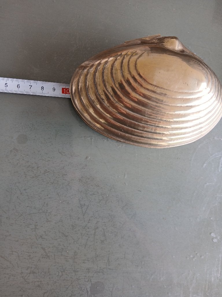 koperen decoratieve schelp, Ophalen of Verzenden, Koper