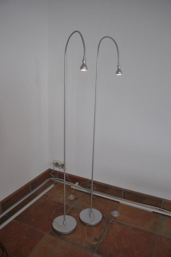 Leeslamp, Led, Huis en Inrichting, Lampen | Vloerlampen, Gebruikt, 100 tot 150 cm, Metaal, Ophalen