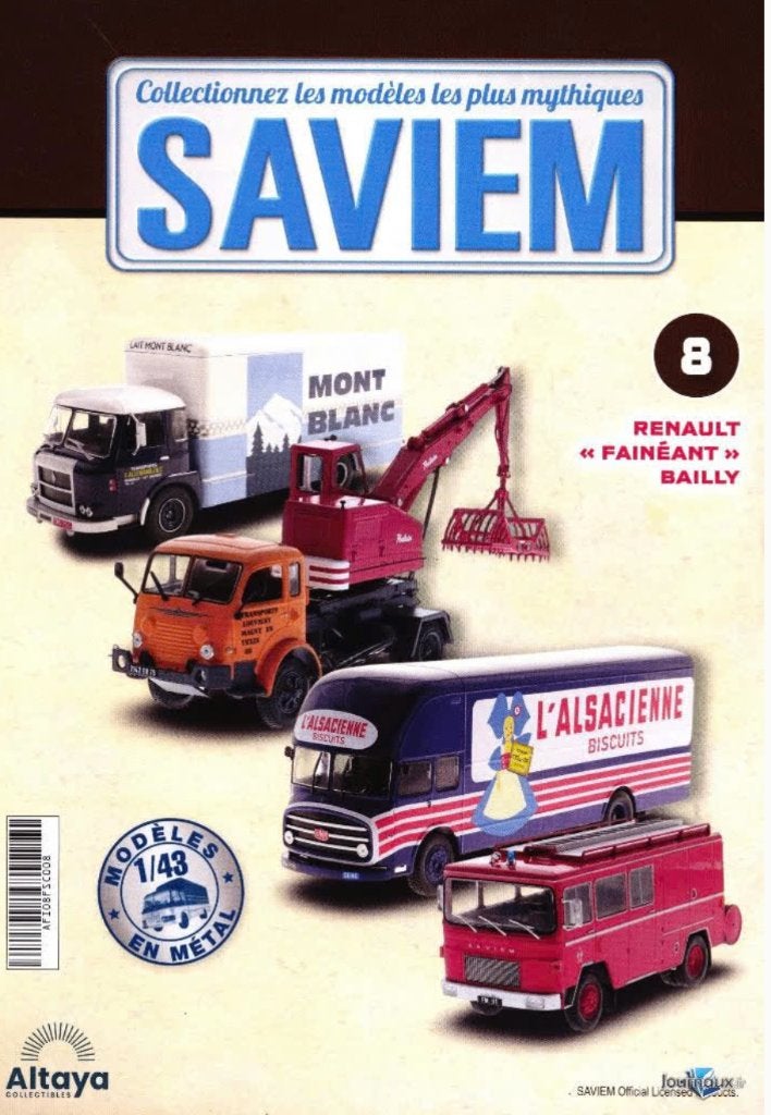 Renault Faineant Bailly verhuiswagen 1/43 Saviem ALTAYA # 8, Hobby en Vrije tijd, Verzenden, Nieuw, Bus of Vrachtwagen, Overige merken