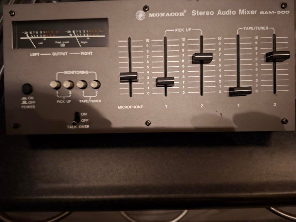 Monacor Stereo Audio Mixer SAM-500, Ophalen of Verzenden