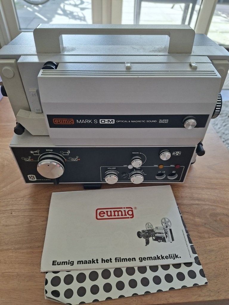 filmprojector eumig, Ophalen, Filmcamera