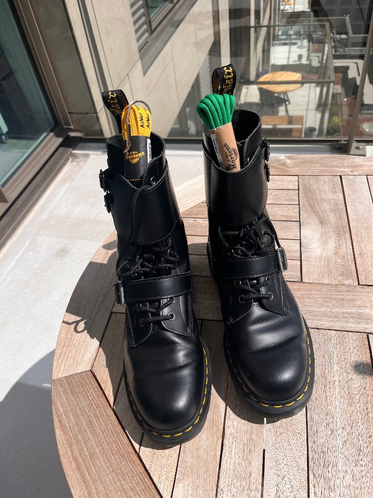 zo goed als nieuwe stoere boots Dr. Martens, Kleding | Dames, Schoenen, Ophalen, Zwart, Overige typen, Dr. Martens