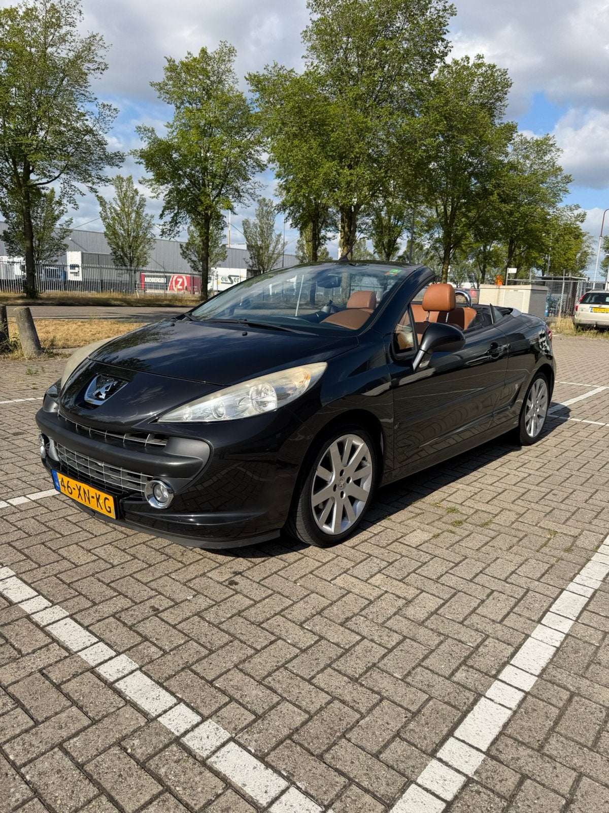 Peugeot 207 1.6 VTI CC 88KW AUT 2007 Zwart, Auto's, Peugeot, 4 cilinders, Cabriolet, 4 stoelen, Zwart