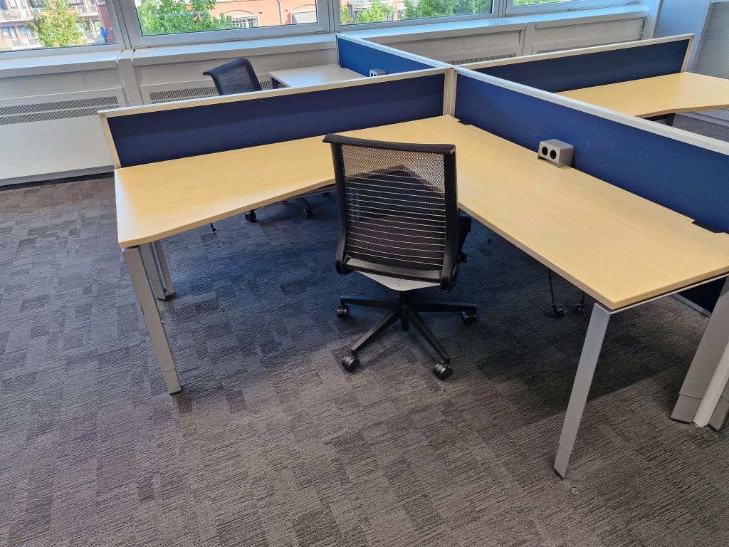 100x luxe Steelcase Think vergaderstoel / zwart, Stof, Zwart, Ophalen of Verzenden, Zo goed als nieuw