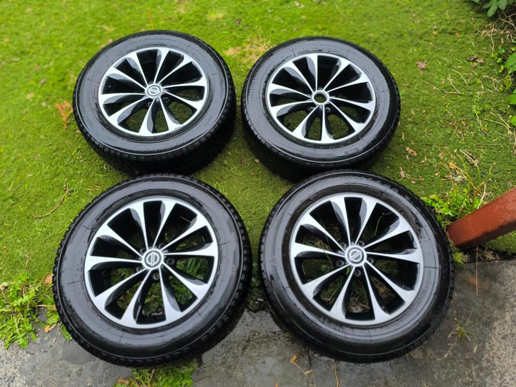 Velgenset Nissan met winterbanden - 225/65R17 102H, Auto-onderdelen, Banden en Velgen, Ophalen, Gebruikt, Banden en Velgen, 17 inch