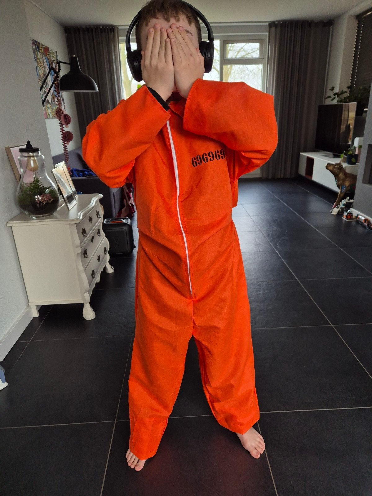15x Jachtseizoen gevangenispak, Carnaval, Overige maten, Ophalen of Verzenden, Kleding