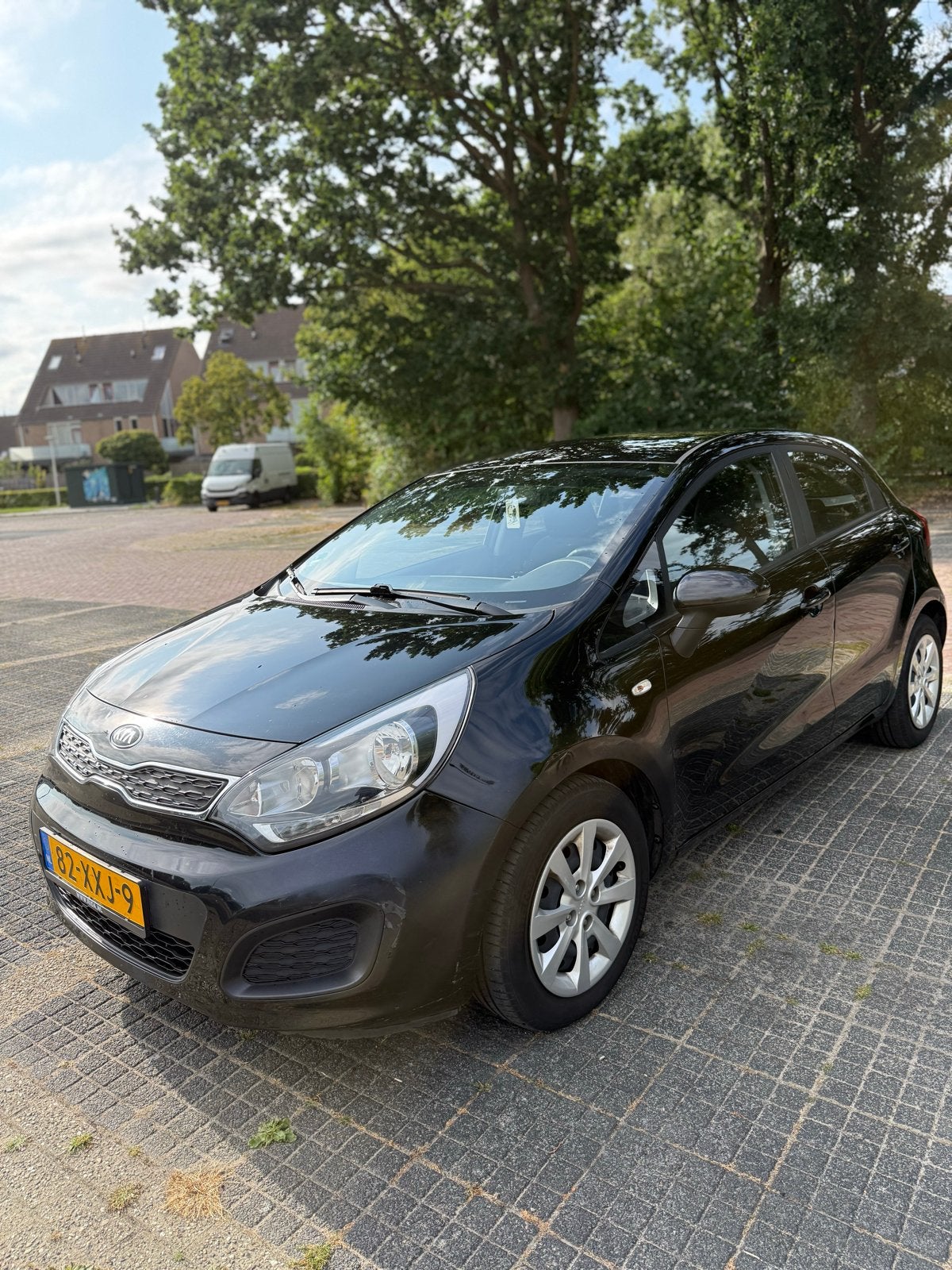 Kia Rio 2012 | Slechts 65.000 km | 2e eigenaar |, Auto's, 450 kg, 40 €/maand, 4 cilinders, Zwart
