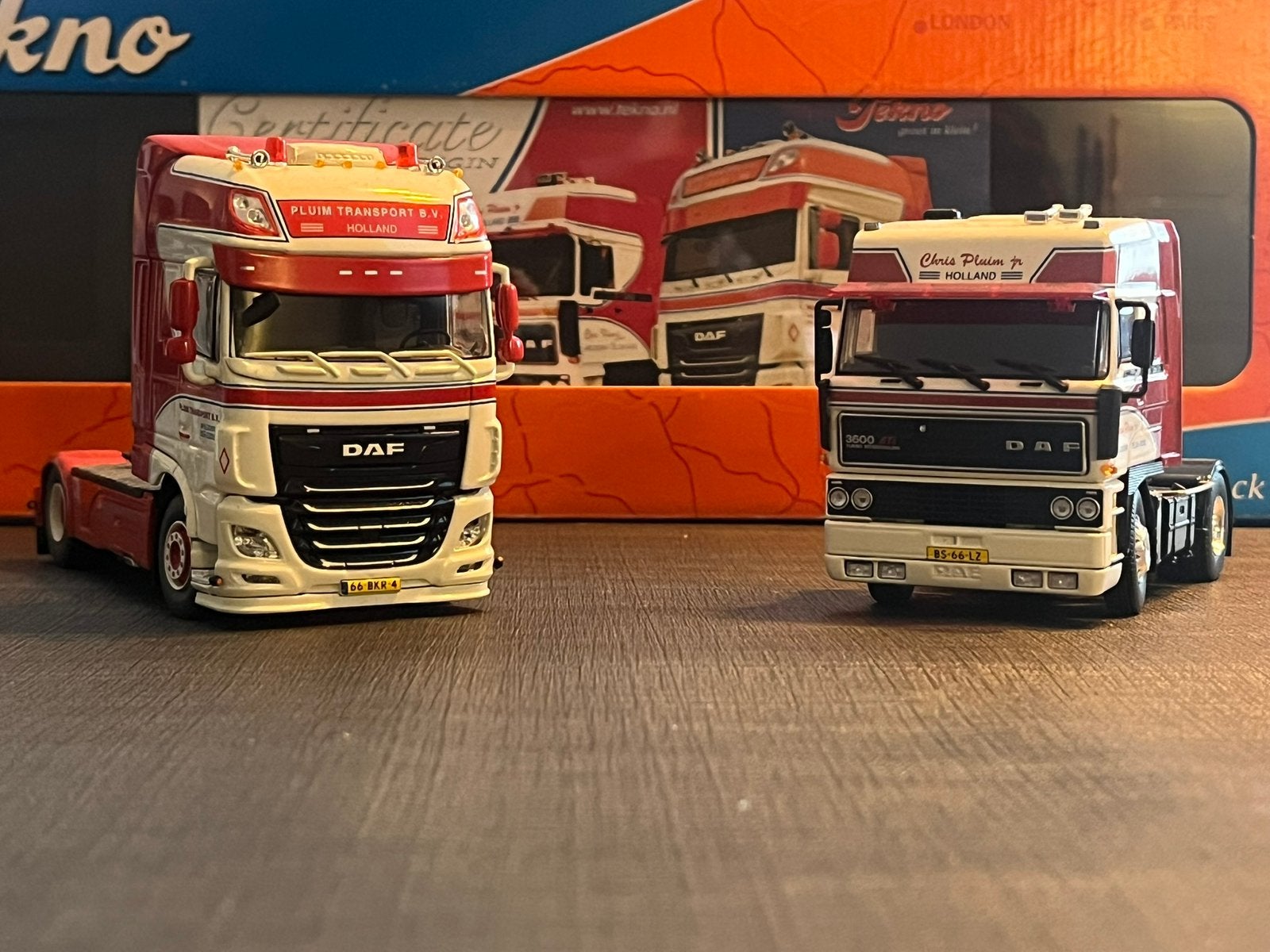 Pluim transport daf, 1:50 of kleiner, Zo goed als nieuw, Truck, Ophalen