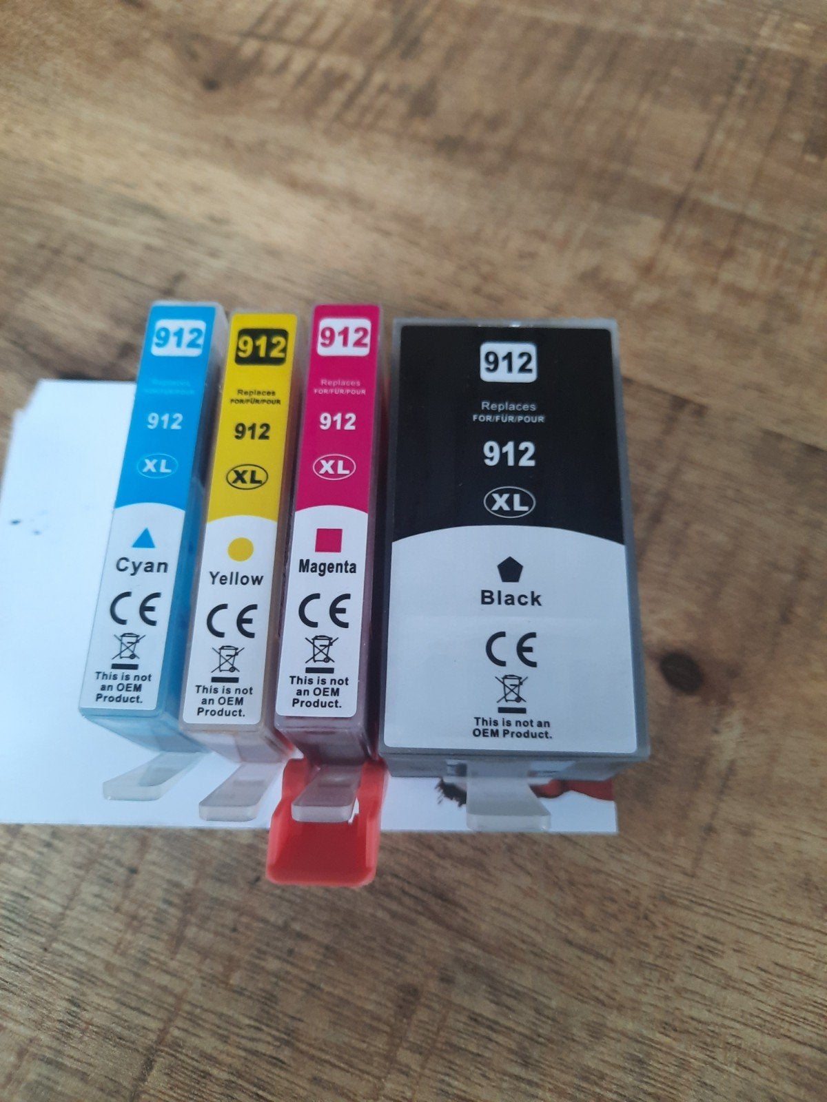 Inktcartridges 912XL (- Zwart, Cyaan, Magenta, Geel, Ophalen of Verzenden, Zo goed als nieuw, Cartridge, Niet-OEM