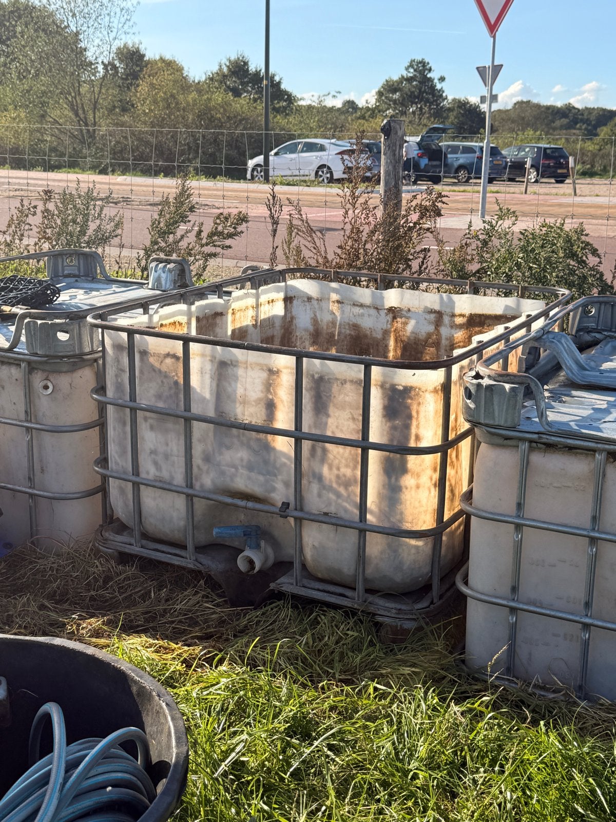 Gebruikte IBC-container - hooibak hooiruif