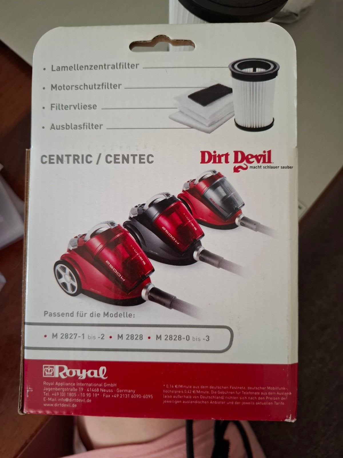 Dirt Devil centric set M2827-1 Filterset, Ophalen of Verzenden, Nieuw