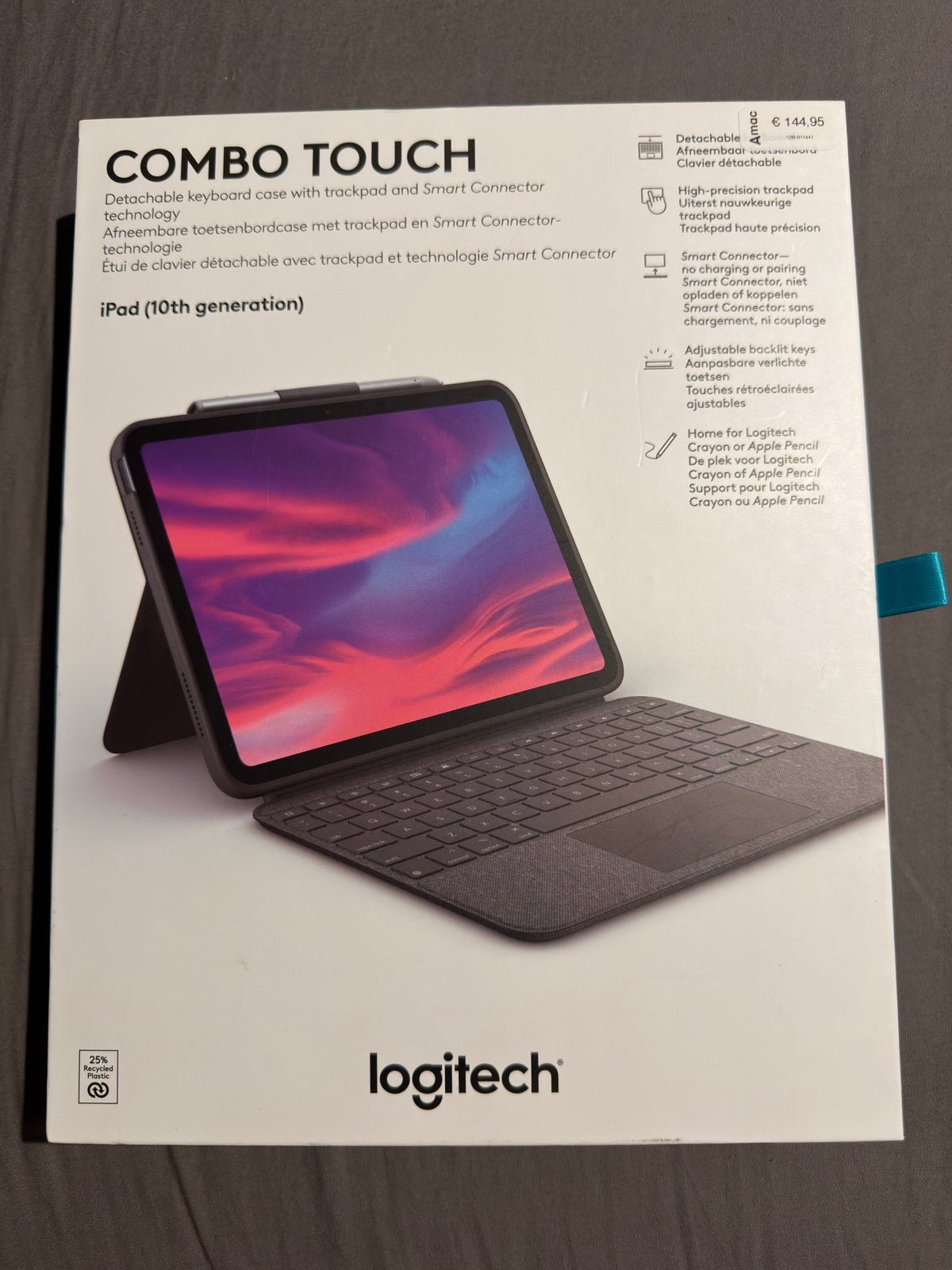 Logitech combo touch, Computers en Software, Tablet-hoezen, 11 inch, Nieuw, Bescherming voor- en achterkant, Ophalen of Verzenden