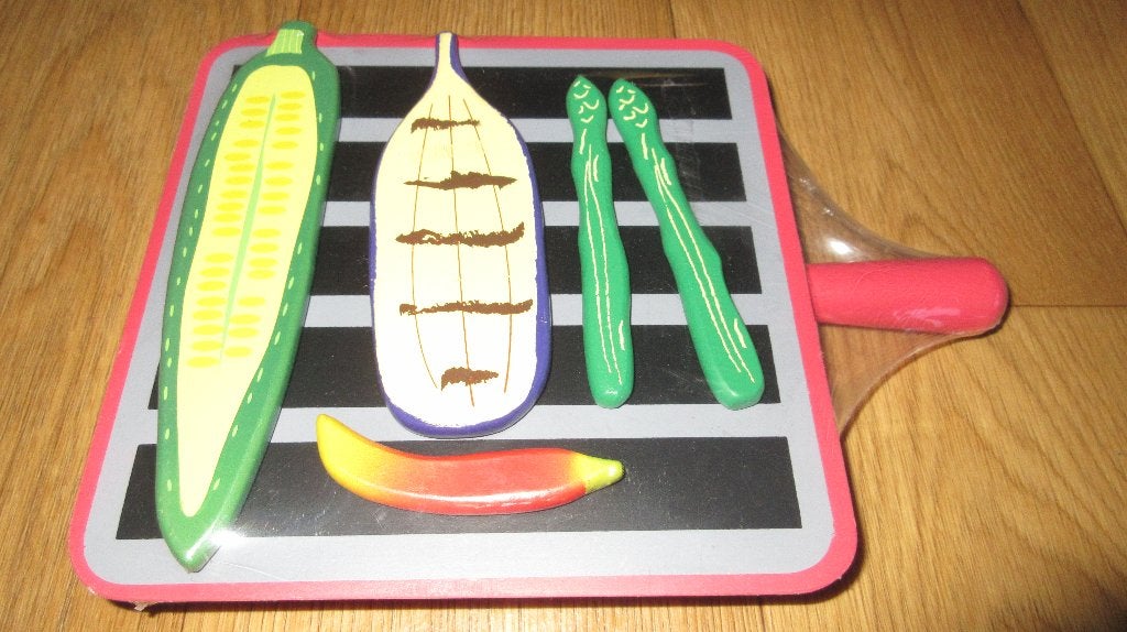 6-Delig houten BBQ setje Nieuw  ( geseald )., Kinderen en Baby's, Speelgoed | Houten speelgoed, Ophalen of Verzenden, Nieuw