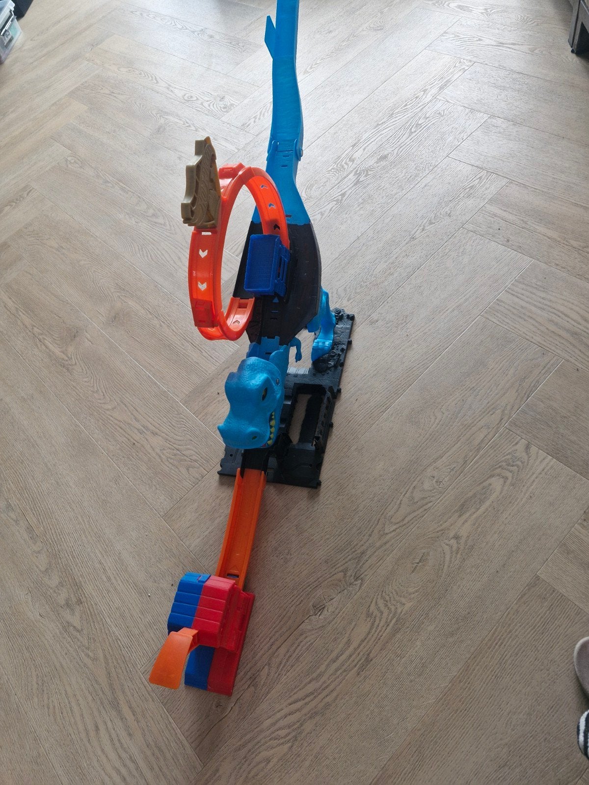 Hot wheels dino baan, Ophalen of Verzenden, Zo goed als nieuw, Handmatig, Hot Wheels
