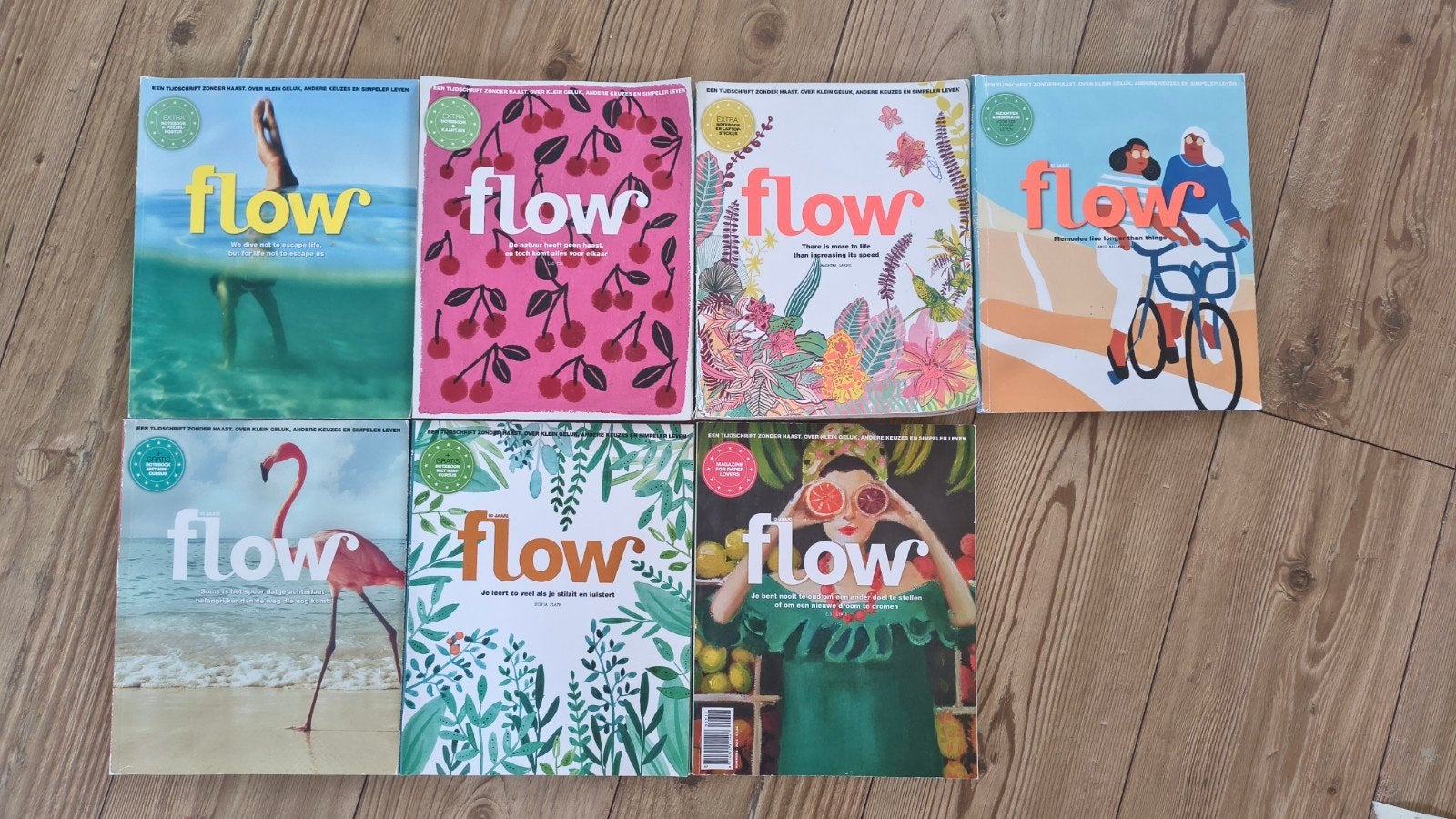 7x Flow jaargang 2018 en 2019, Boeken, Ophalen of Verzenden, Gelezen, Overige typen