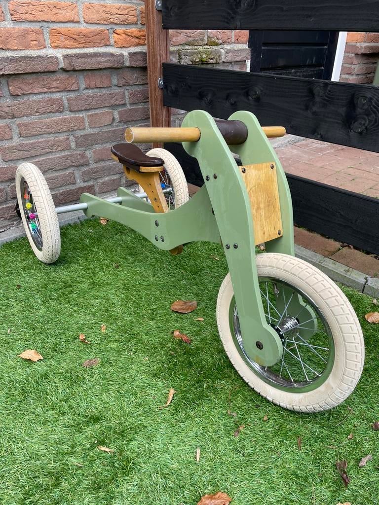 Trybike driewieler hout, Kinderen en Baby's, Speelgoed | Buiten | Skelters, Ophalen, Gebruikt, Overige merken