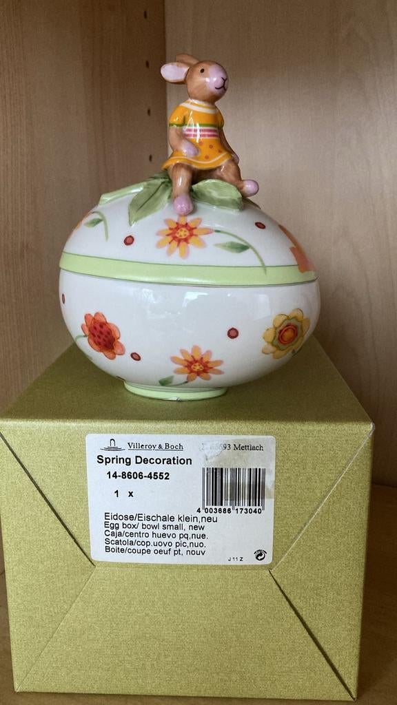 Villeroy en Boch Spring decoration ei bunny, Ophalen, Zo goed als nieuw