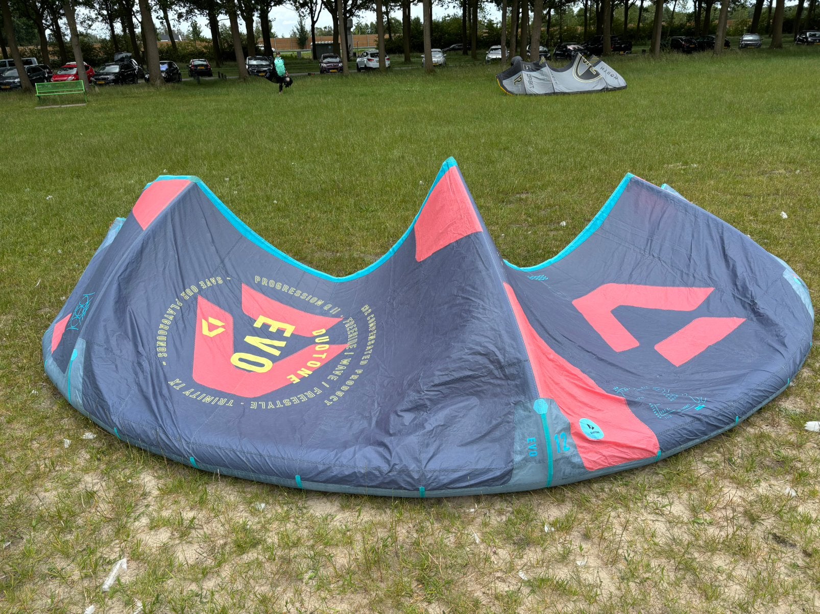 Duotone Evo 2023 12m, Watersport en Boten, Gebruikt, Geen board, Ophalen of Verzenden, Kite
