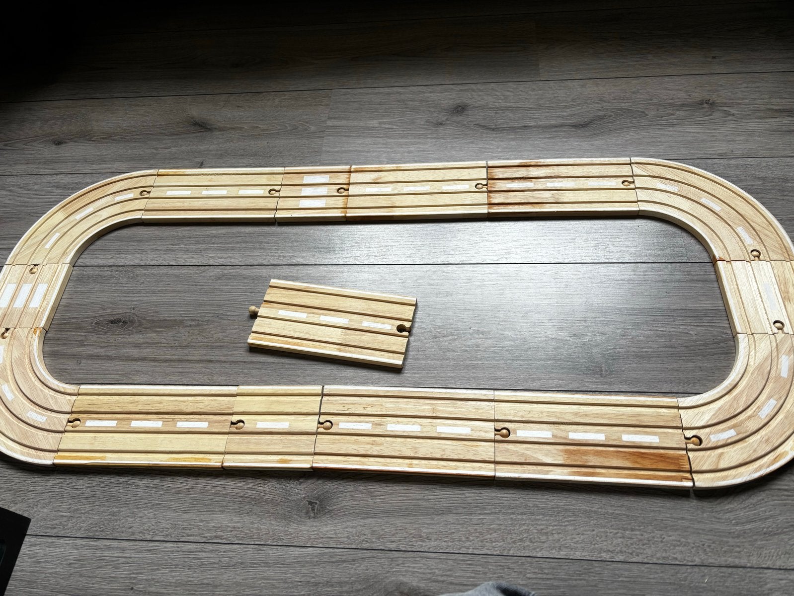 Lidl houten snelweg treinbaan - uitbreidingsset, Ophalen, Gebruikt