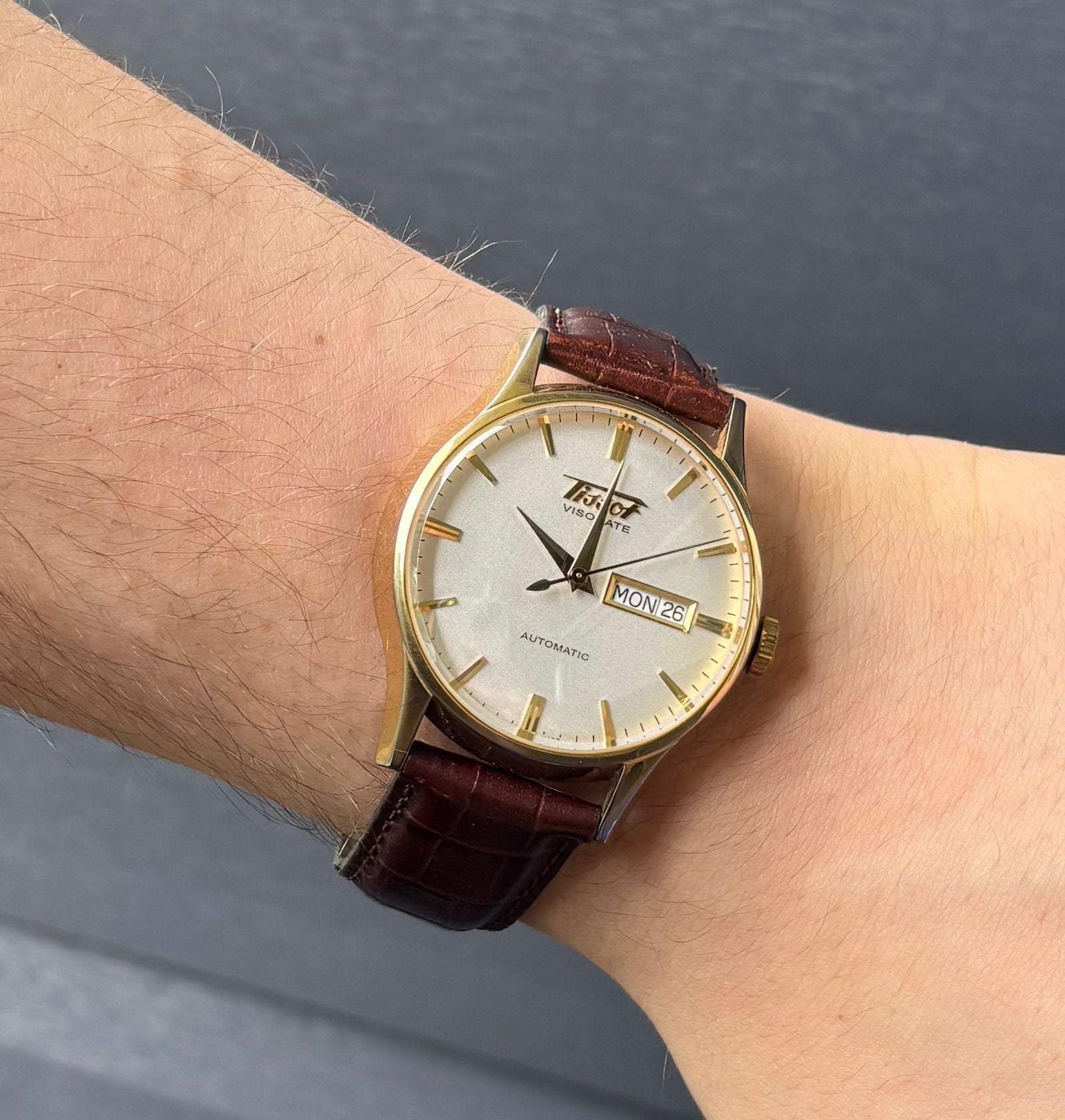 Tissot Heritage Visodate Automatic T019430B, Tissot, Goud, Polshorloge, Verguld