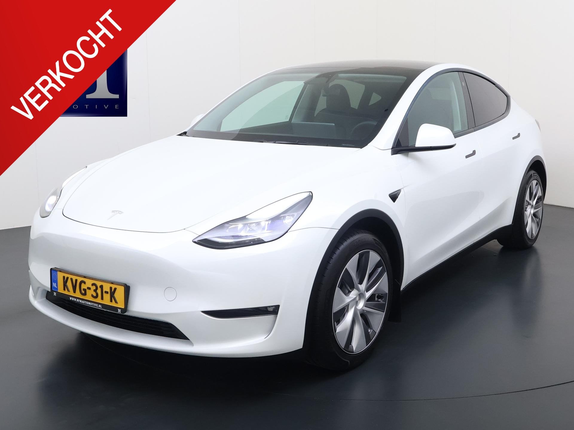 Tesla Model Y Long Range AWD 75 kWh SOH 94,8% | TESLA FABRIE, Automaat, Stof, Gebruikt, Wit