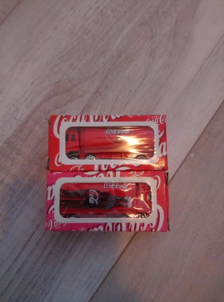 Oude Coca Cola modelautootjes - Leuk voor je collectie!, Ophalen of Verzenden, Zo goed als nieuw, Bus of Vrachtwagen