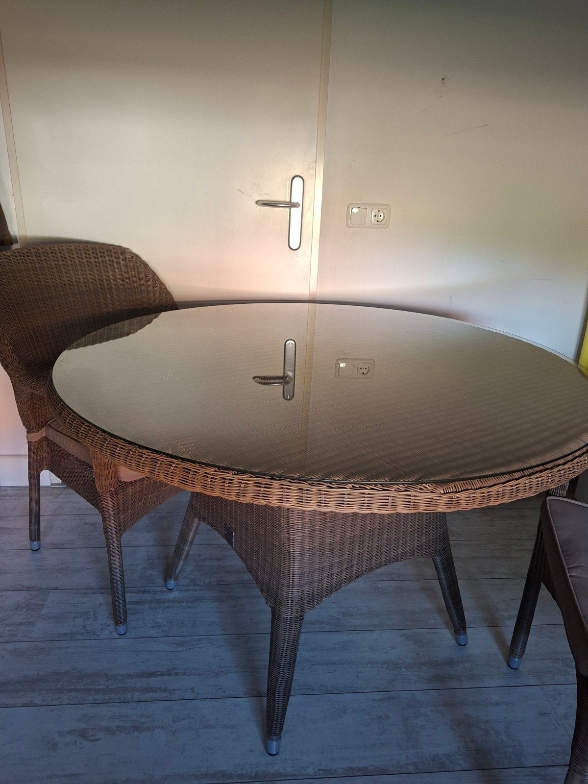 4 seasons outdoor tuinset Als nieuw wicker, Ophalen, Zo goed als nieuw, Wicker