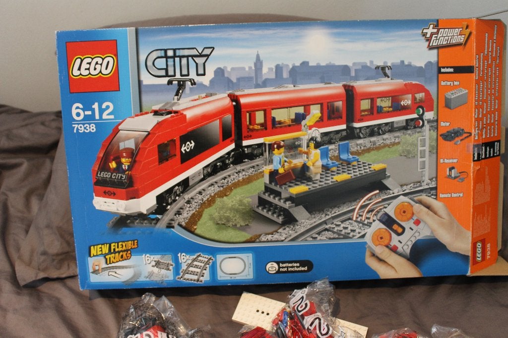 Lego set 7938, rode passagiers trein, Ophalen, City, Inclusief instructies, Lego