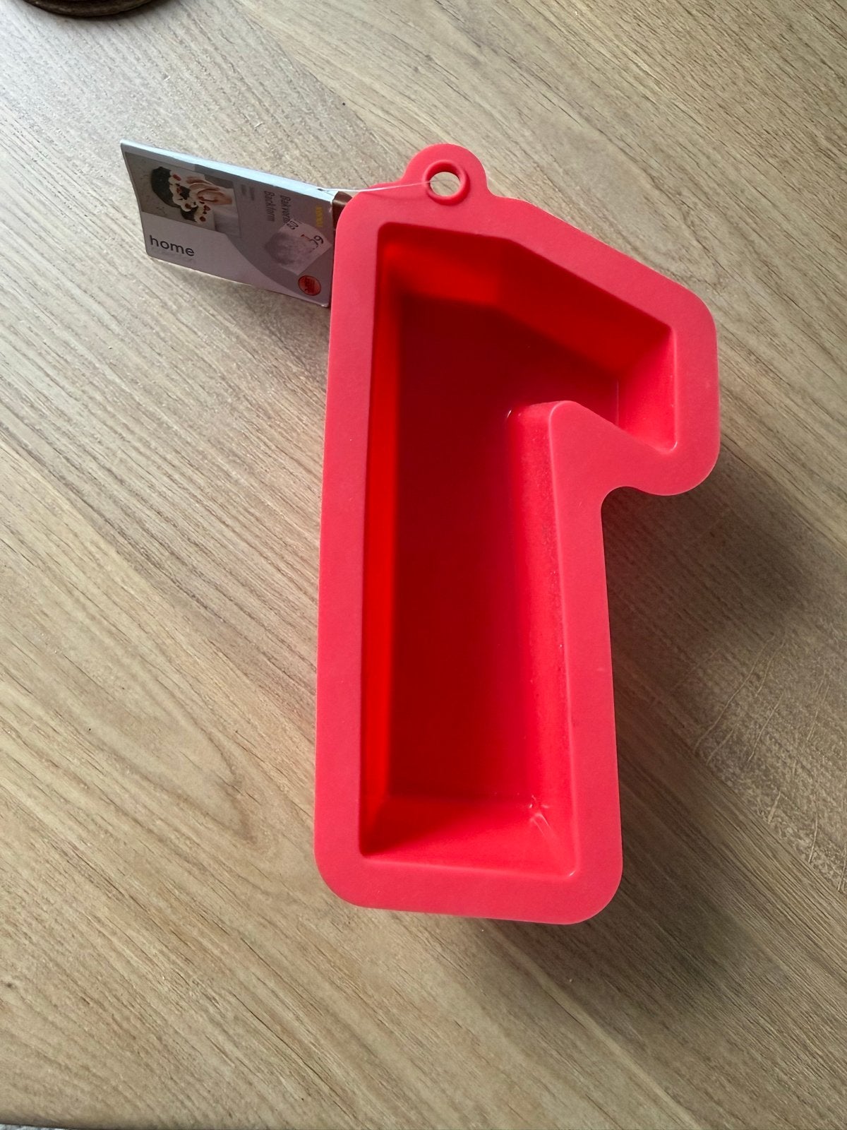 Siliconen bakvorm nummer 1 - Rood, Overige typen, Nieuw, Ophalen of Verzenden, Rood