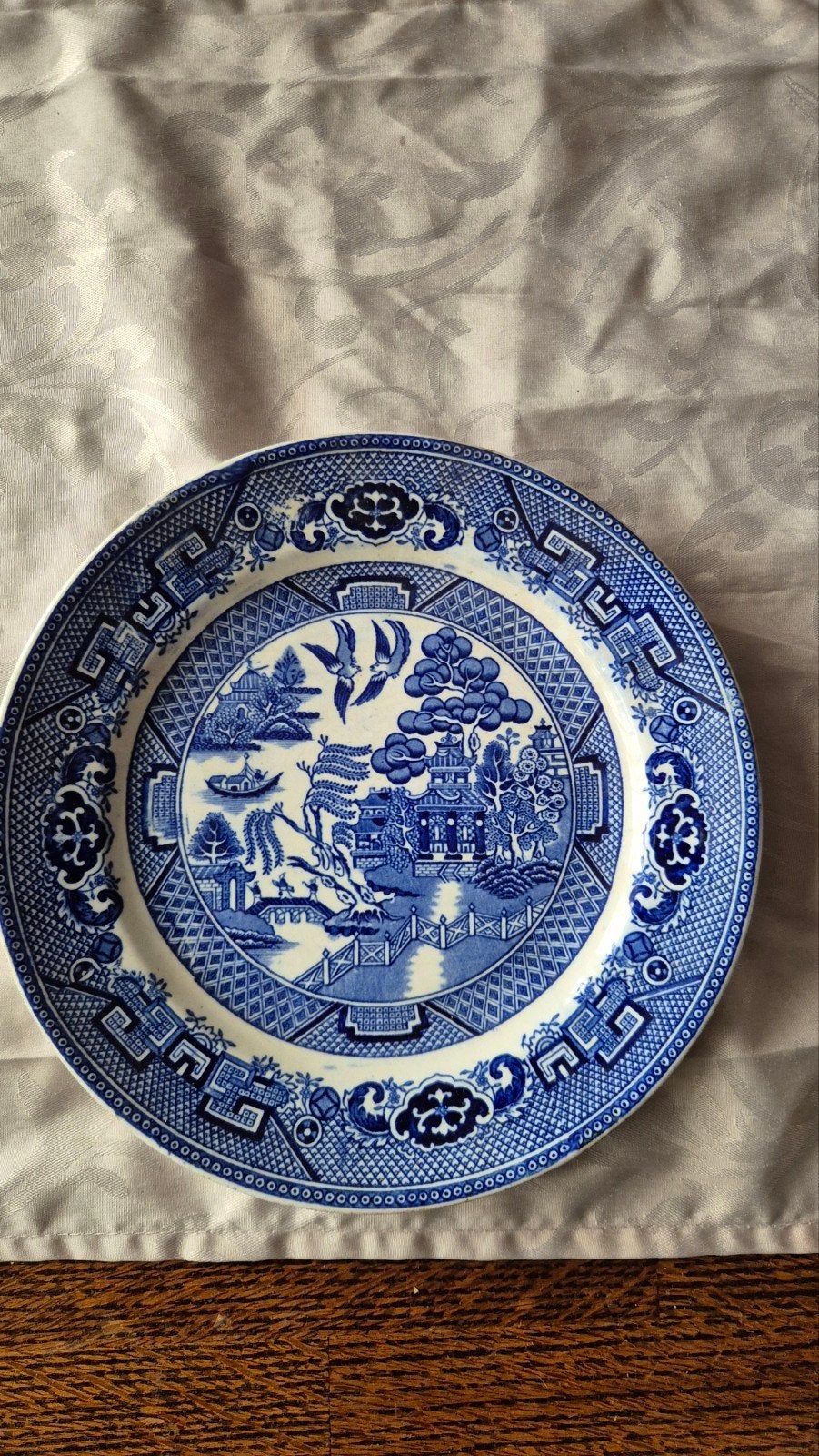Vintage Petrus Regout & Co. Maastricht Willow bord, Antiek en Kunst, Ophalen of Verzenden