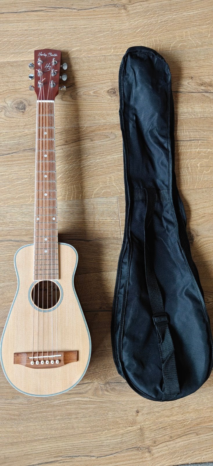 Harley benton travel-steel, Ophalen, Zo goed als nieuw, Western- of Steelstringgitaar