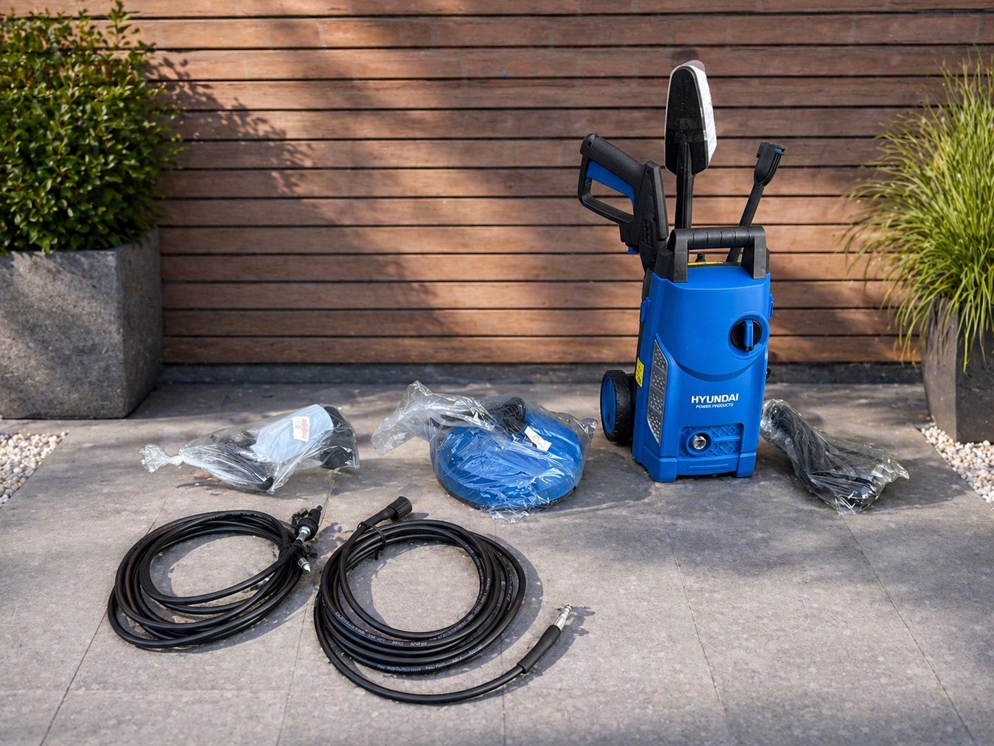 NIEUW Hyundai Hogedrukreiniger incl 7 accessoires, Ophalen of Verzenden, Zo goed als nieuw, Elektrisch