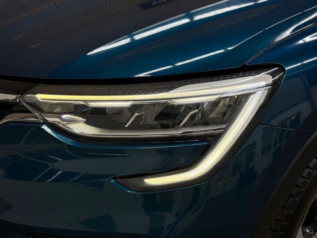 Renault Arkana 1.6 E-Tech Hybrid 145 Intens 2021 NAP LED CAM, Auto's, Renault, Gebruikt, 4 cilinders, Blauw, Leder en Stof
